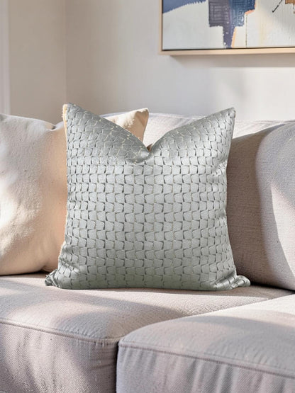 Decorative Pillow Remark Linen 18x18" Knife Edge Cover
