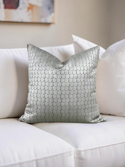 Decorative Pillow Remark Linen 18x18" Knife Edge Cover