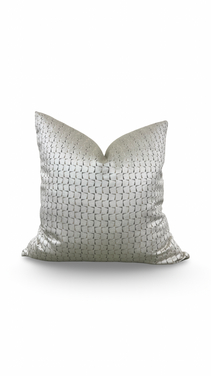 Decorative Pillow Remark Linen 22x22" Knife Edge Cover