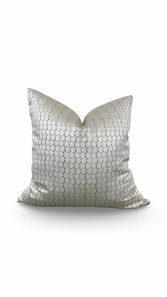 Decorative Pillow Remark Linen 22x22" Knife Edge Cover