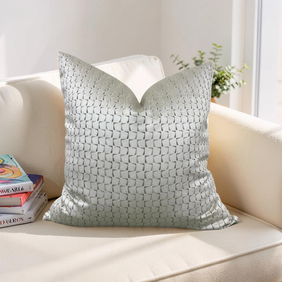 Decorative Pillow Remark Linen 22x22" Knife Edge Cover