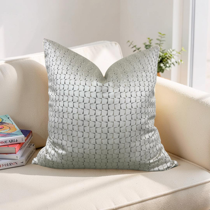 Decorative Pillow Remark Linen 22x22" Knife Edge Cover
