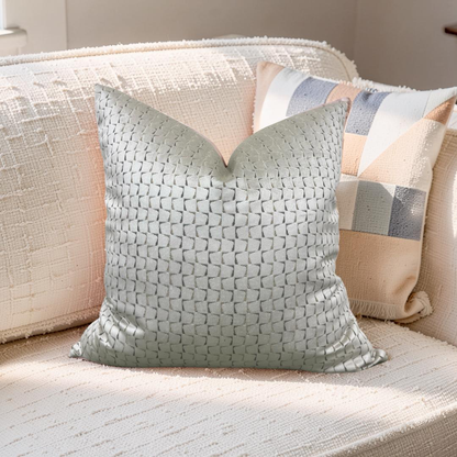 Decorative Pillow Remark Linen 22x22" Knife Edge Cover