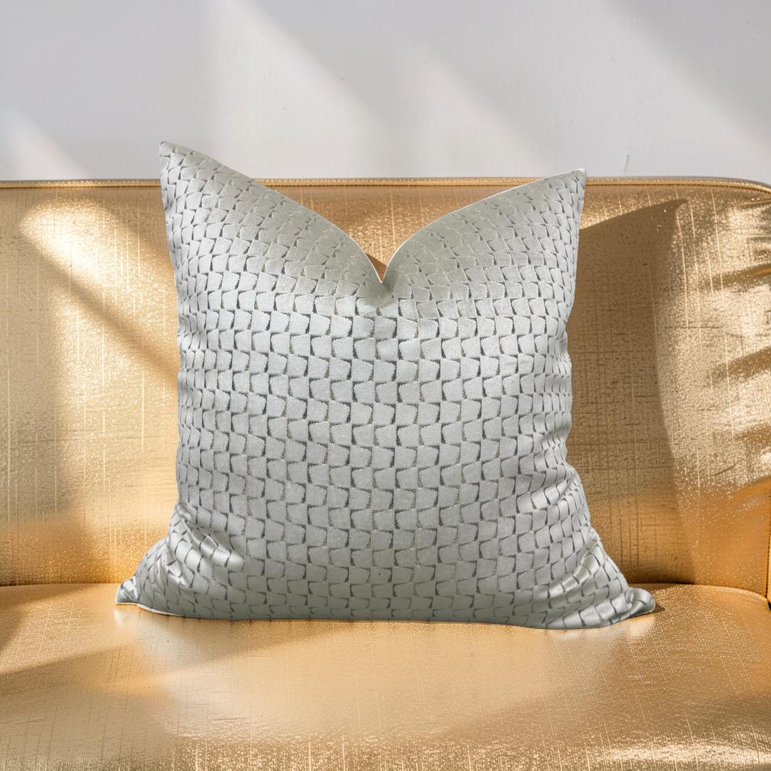 Decorative Pillow Remark Linen 22x22" Knife Edge Cover