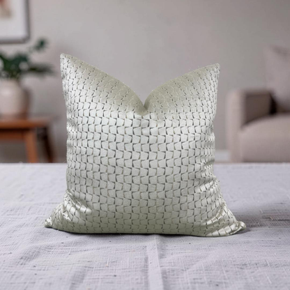 Decorative Pillow Remark Linen 22x22" Knife Edge Cover