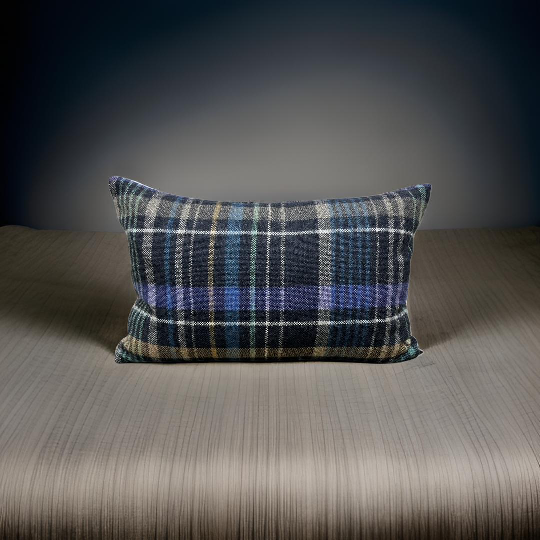 Finnegan Indigo 12x18" Knife Edge Decorative Pillow