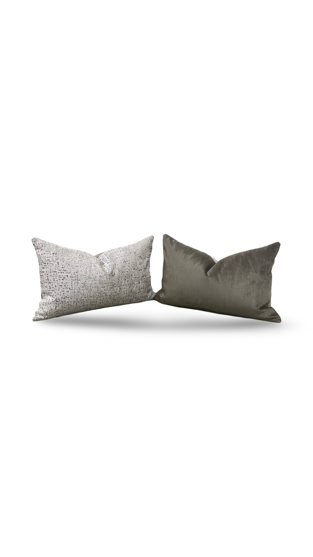 Luxury Fabric Rocca Pumice 12x18" Knife Edge Decorative Lumbar Pillow