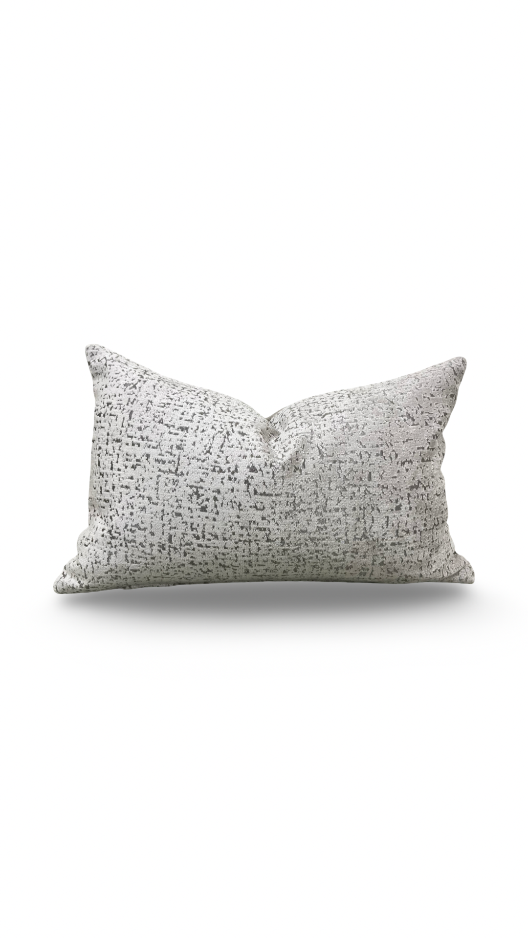 Luxury Fabric Rocca Pumice 12x18" Knife Edge Decorative Lumbar Pillow