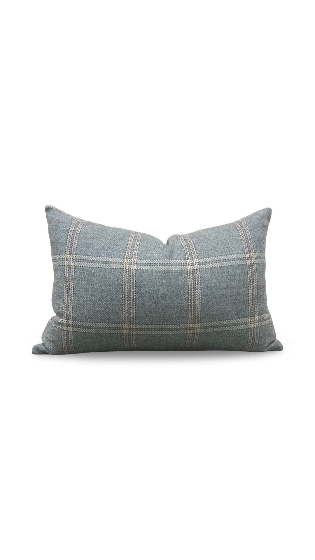 Mulberry Lumbar Pillow Walton Soft Teal 12x18" Knife Edge Cover