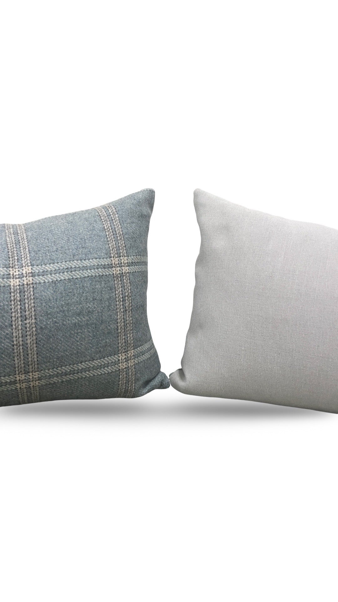 Mulberry Lumbar Pillow Walton Soft Teal 12x18" Knife Edge Cover