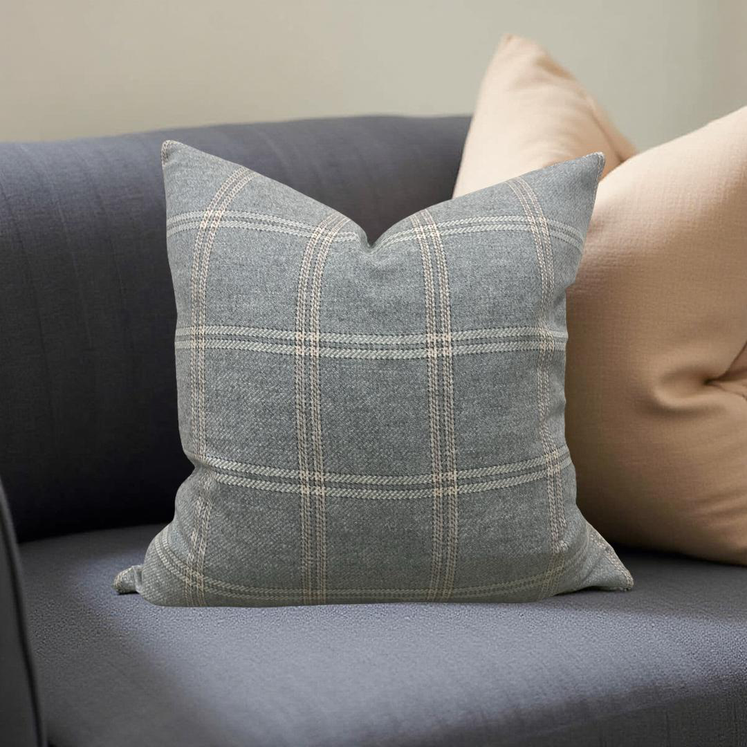 Mulberry Decorative Pillow Walton Soft Teal 20x20" Knife Edge Cover