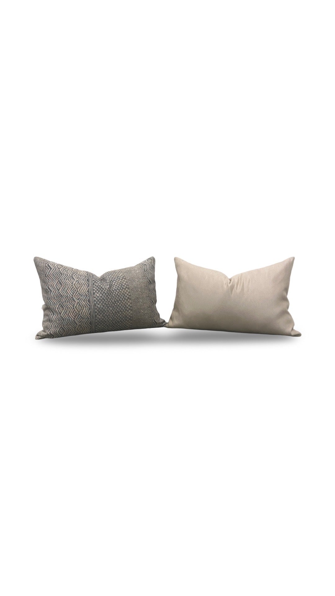 Nina Campbell Lumbar Pillow Fontibre Isabena Chocolate 12x18" Knife Edge Cover