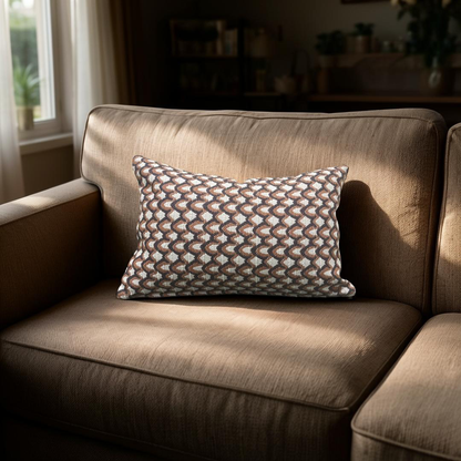 Lumbar Pillow Nobilis Shell 12x18" Knife Edge Cover