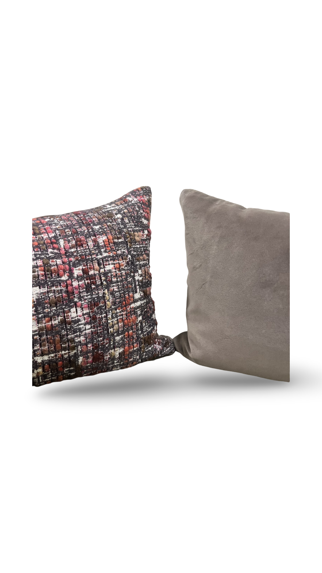 Cheyne Oakley and Taupe 12X18" Knife Edge Decorative Lumbar Pillow