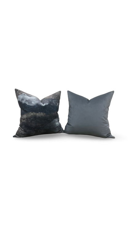 Decorative Pillow Panorama Lapis 22x22" Knife Edge Cover