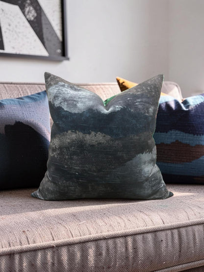 Decorative Pillow Panorama Lapis 22x22" Knife Edge Cover