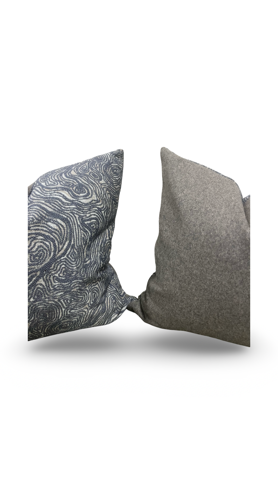 Designer Fabric Inverness Slate 22x22" Knife Edge Decorative Throw Pillow