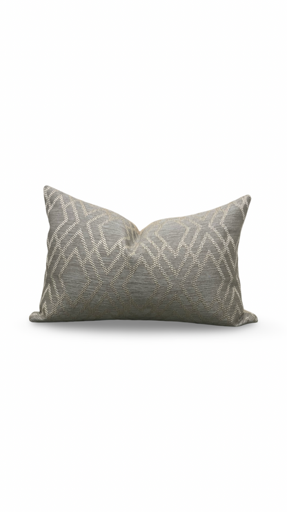 Lumbar Pillow Dana Taupe 12x18" Knife Edge Cover