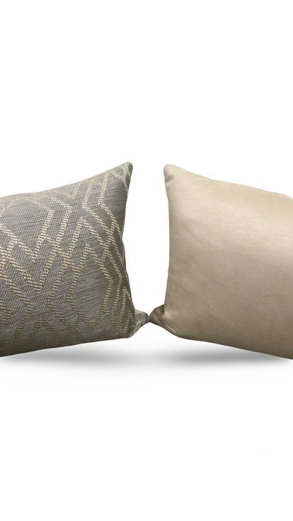 Lumbar Pillow Dana Taupe 12x18" Knife Edge Cover