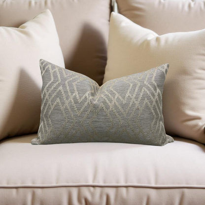 Lumbar Pillow Dana Taupe 12x18" Knife Edge Cover