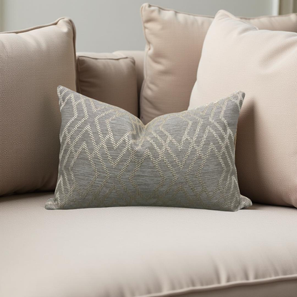 Lumbar Pillow Dana Taupe 12x18" Knife Edge Cover