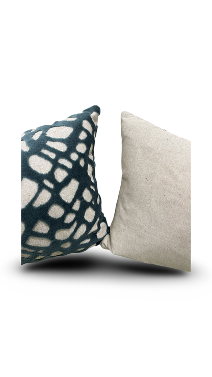 Tectonic Lake 12x18" Knife Edge Decorative Lumbar Pillow