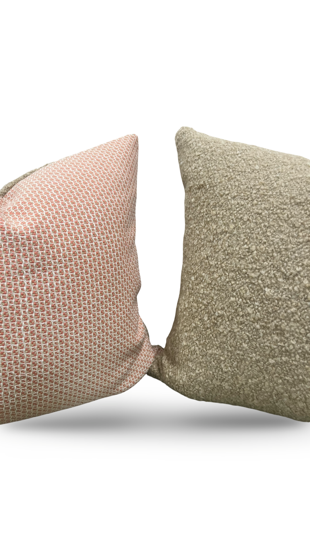 Designer Fabric Kiddo Coral 20x20" Knife Edge Decorative Throw Pillow