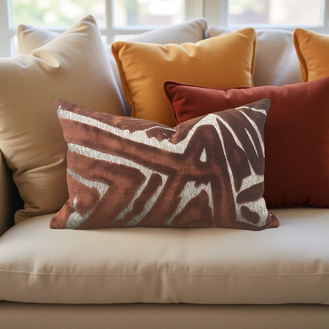 ACDC Spice 12x18" Knife Edge Decorative Lumbar Pillow
