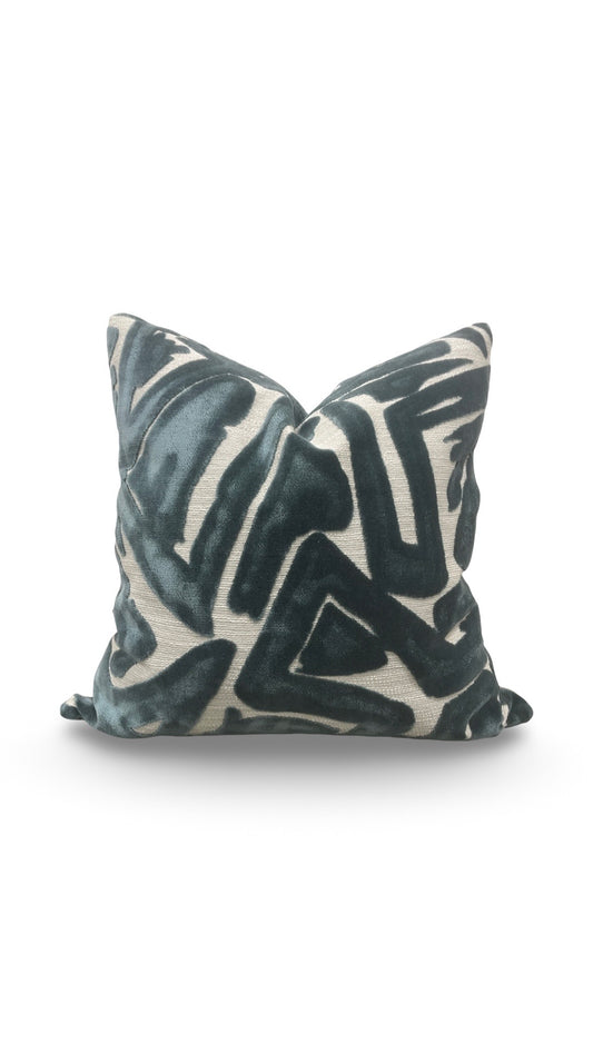 Decorative Pillow ACDC Teal 22x22" Knife Edge Cover