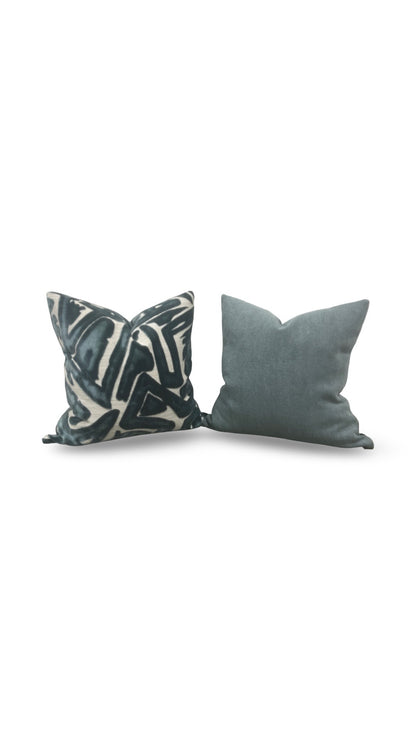 Decorative Pillow ACDC Teal 20x20" Knife Edge Cover