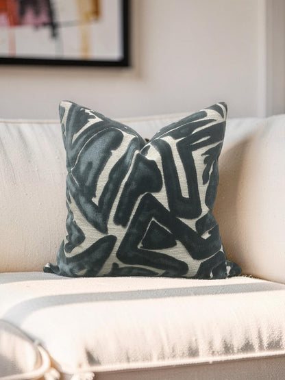 Decorative Pillow ACDC Teal 20x20" Knife Edge Cover
