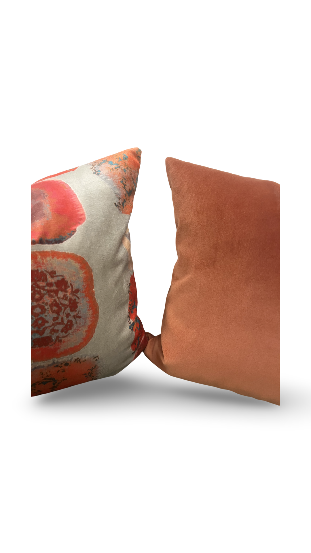 Designer Fabric Buckwheat Chinese Red 20x20" Knife Edge Decorative Throw Pillow