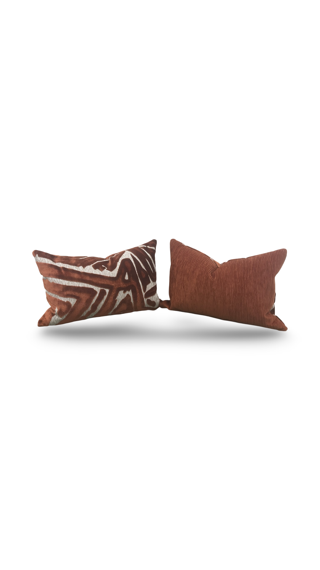 Luxury Pillow ACDC Spice Corduroy 12x18" Knife Edge Decorative Lumbar Pillow