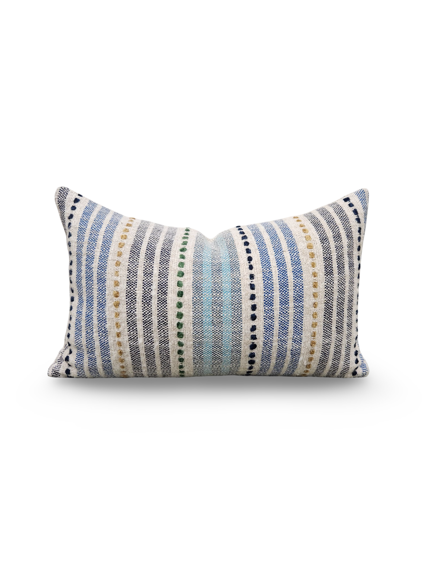 Osborne & Little Lumbar Pillow Espalier Azure 12x18" Knife Edge Cover