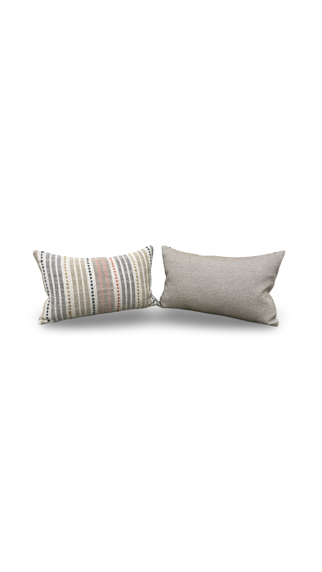 Empyrea Espalier Neutral 12x18" Knife Edge Decorative Lumbar Pillow