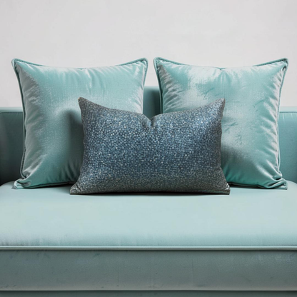 Lumbar Pillow Bead Up Ocean Mist 12x18" Knife Edge Cover
