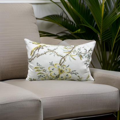 Parvati Menthe 12x18" Knife Edge Decorative Lumbar Pillow