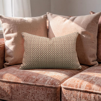 Pierre Frey Lumbar Pillow Calypso Figue 12x18" Knife Edge Cover