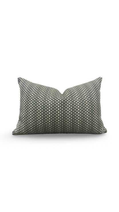 Pierre Frey Lumbar Pillow Moorea Kaki 12x18" Knife Edge Cover