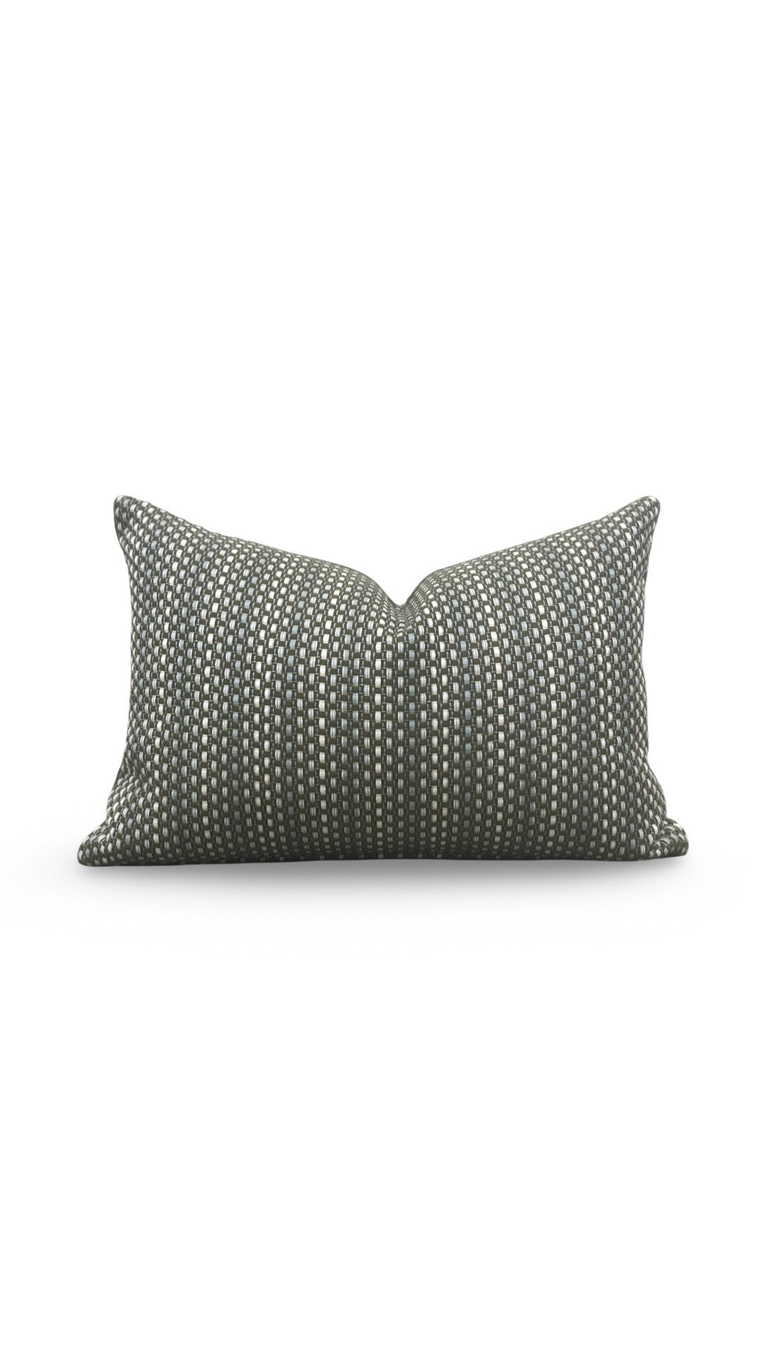 Pierre Frey Lumbar Pillow Moorea Kaki 12x18" Knife Edge Cover