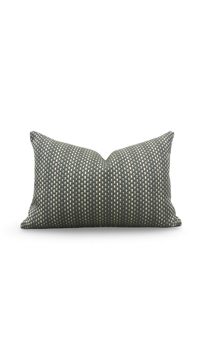 Pierre Frey Lumbar Pillow Moorea Kaki 12x18" Knife Edge Cover