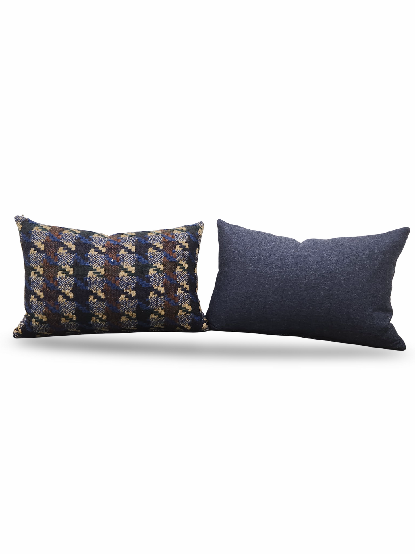 Pierre Frey Lumbar Pillow Brigite Blue 12x18" Knife Edge Cover