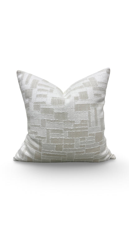 Pierre Frey Decorative Pillow Joon Nacre 22x22" Knife Edge Cover