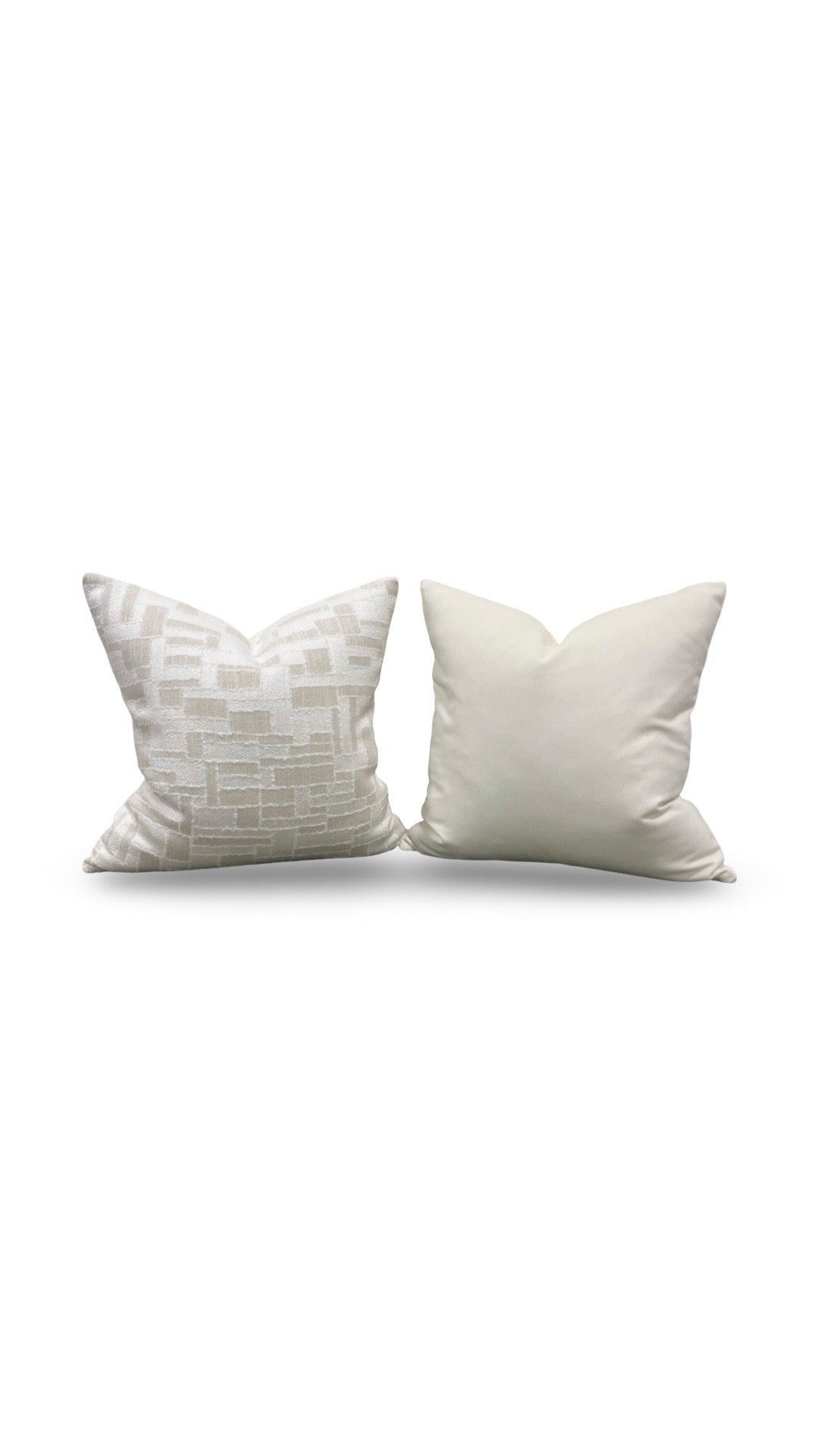 Pierre Frey Decorative Pillow Joon Nacre 22x22" Knife Edge Cover