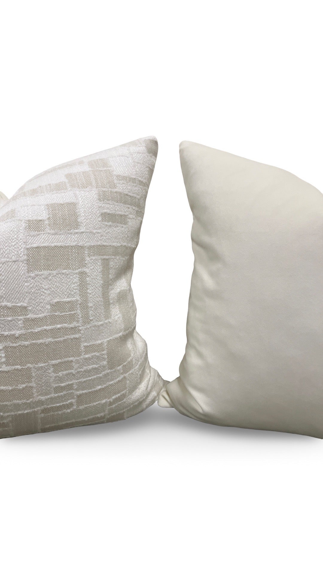 Pierre Frey Decorative Pillow Joon Nacre 22x22" Knife Edge Cover