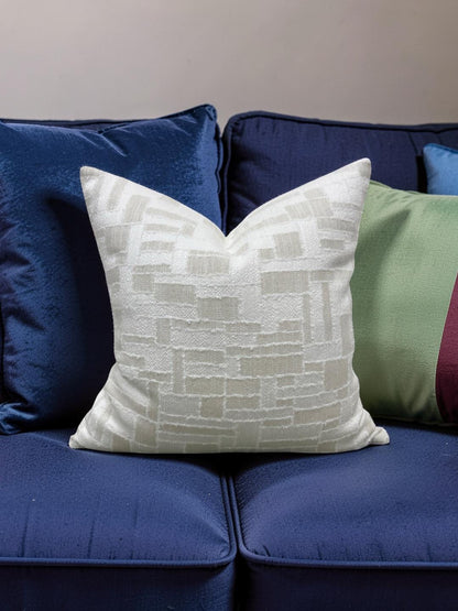 Pierre Frey Decorative Pillow Joon Nacre 22x22" Knife Edge Cover