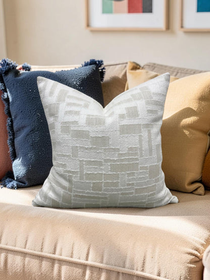 Pierre Frey Decorative Pillow Joon Nacre 22x22" Knife Edge Cover