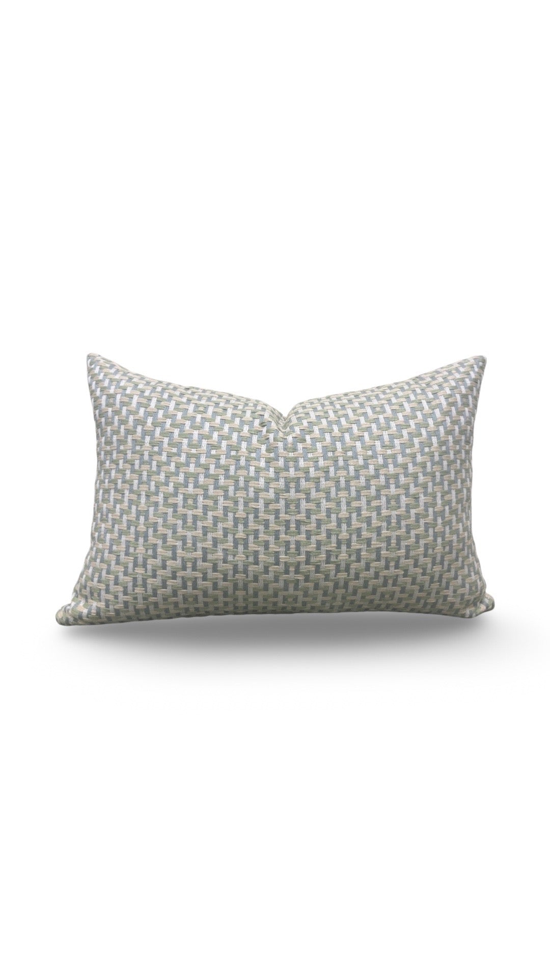 Pierre Frey Lumbar Pillow Elbe Tilleul 12x18" Knife Edge Cover