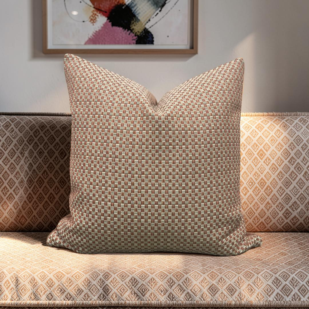 Pierre Frey Decorative Pillow Calypso Figue 20x20" Knife Edge Cover