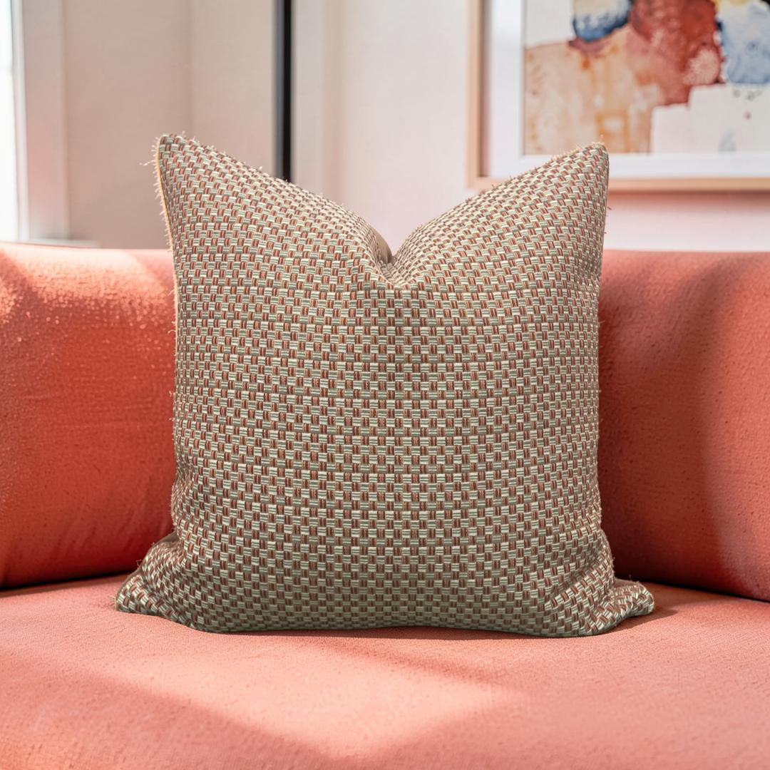 Pierre Frey Decorative Pillow Calypso Figue 20x20" Knife Edge Cover